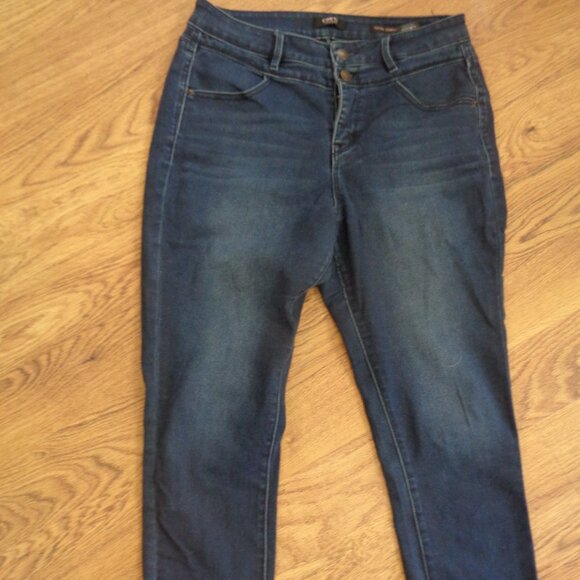 Curve Appeal Total Control Woman's Denim Blue Jeans 8 29 - Picture 1 of 4